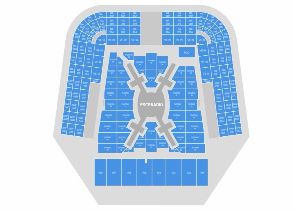 MAPA OFICIAL BTS MÉXICO